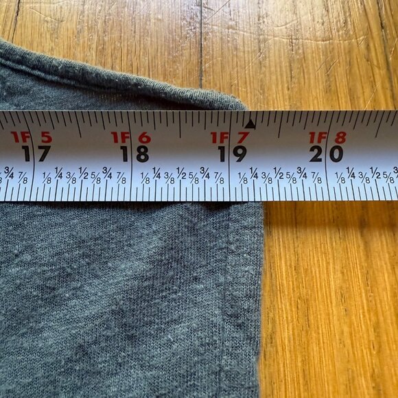 Athleta Size L Gray Linen Blend Sleeveless Racerback Lightweight Tank Top - Picture 5 of 10